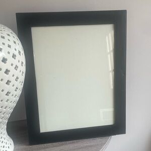 MARK CROSS Large 14”x17” black leather picture frame